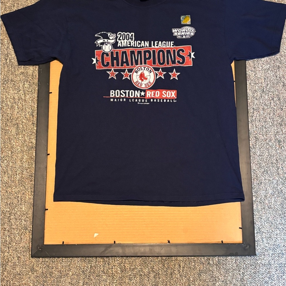 Vintage Boston Red Sox 2004 American League Champions T Shirt Size XL Dynasty